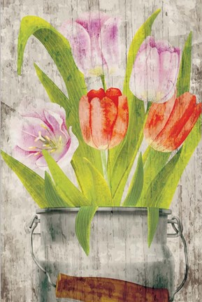 Framed Tulips III Print