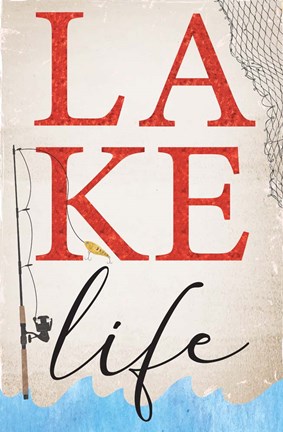 Framed Lake Life Print