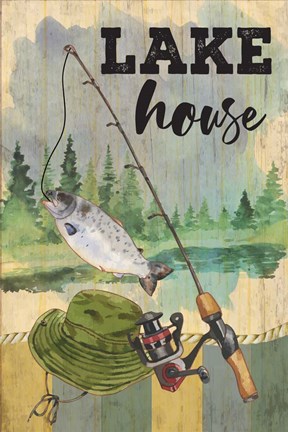 Framed Lake House Print