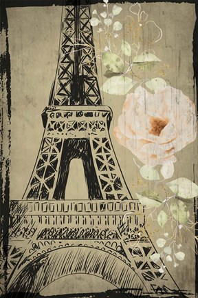Framed Eiffel Tower Print