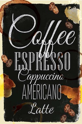 Framed Kitchen Coffee Print