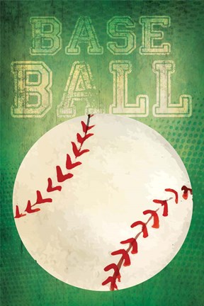 Framed Baseball Print