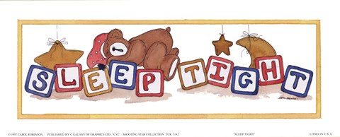 Framed Sleep Tight Print