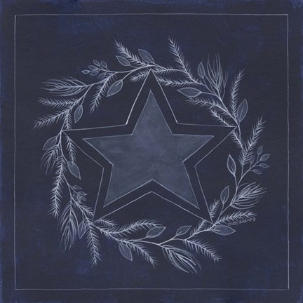 Framed Blue Star Print