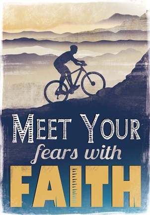 Framed Meet Fears with Faith Print