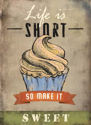 Framed Life is Short Print