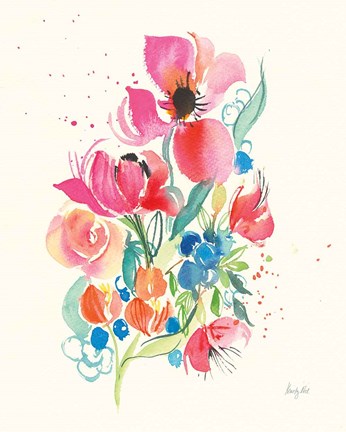 Framed Bright Bouquet Print