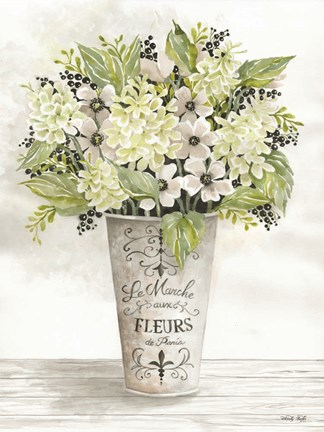 Framed French Floral I Print