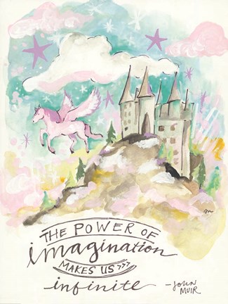 Framed Power of Imagination Print
