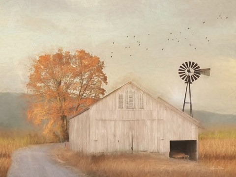 Framed Fall Barn in Muir Print