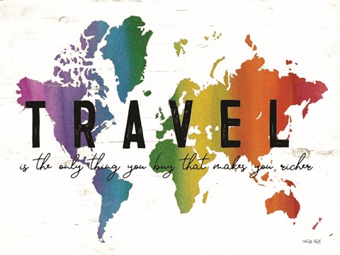 Framed Travel is the Only Thing You Buy Print