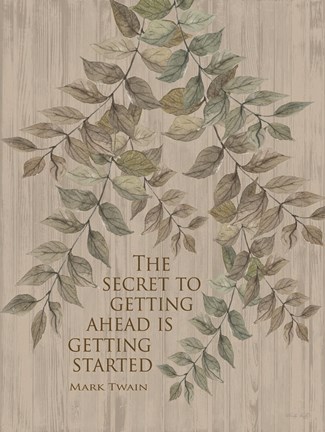 Framed Getting Started Print