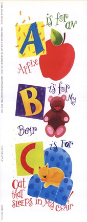 Framed 'A' is for Apple Print