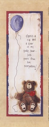 Framed Teddybear Tear Print