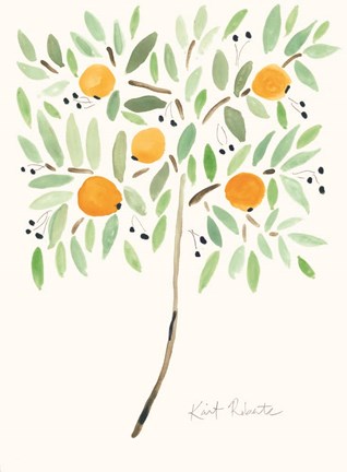 Framed Fruit at the Top of the Tree Print