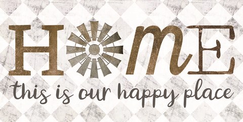 Framed Home - This is Our Happy Place Print