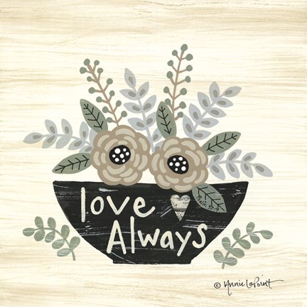 Framed Love Always Print