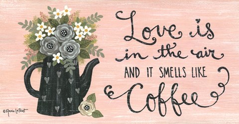 Framed Love is in the Air Print