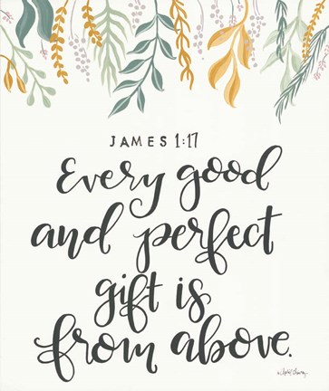 Framed Every Good and Perfect Gift Print