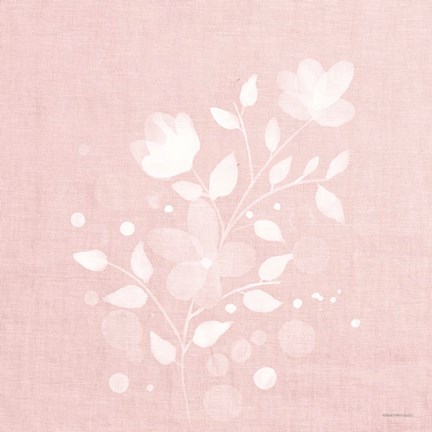 Framed Pink Flower Bunch II Print