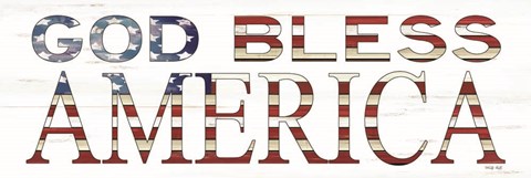 Framed God Bless America Print