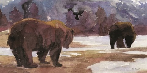 Framed Montana Bears Print