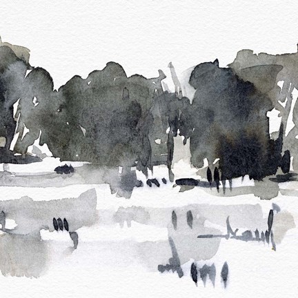 Framed December Landscape III Print