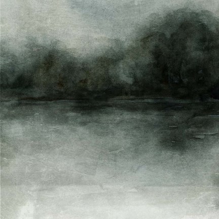 Framed Smoky Landscape I Print