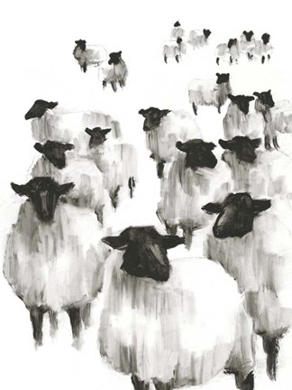 Framed Counting Sheep I Print