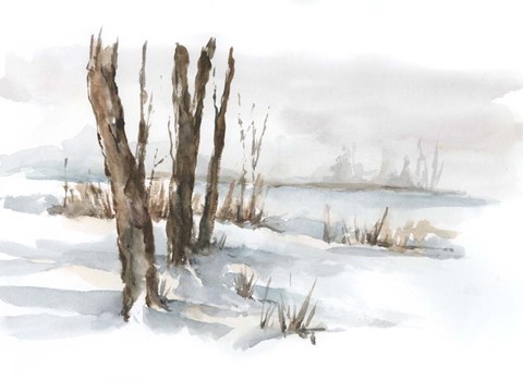 Framed First Snowfall II Print