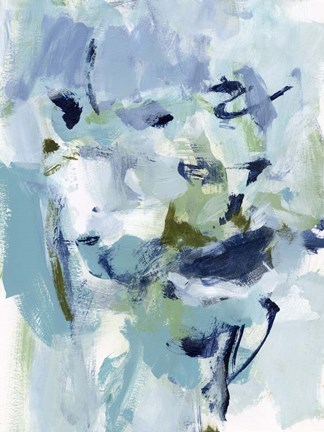 Framed Azure Abstract II Print