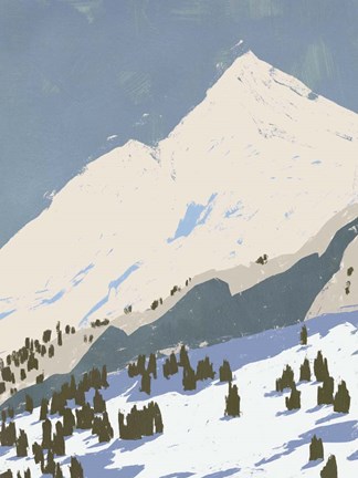 Framed Bunny Slopes I Print