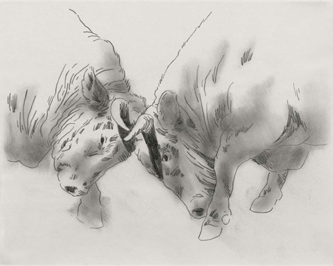 Framed Dust Up II Print