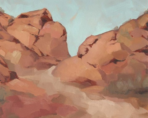 Framed Red Rocks View I Print