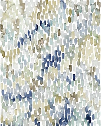 Framed River Wavelets I Print