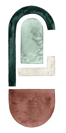 Framed Strata Shift I Print