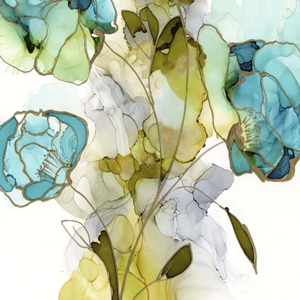 Framed Flower Facets V Print