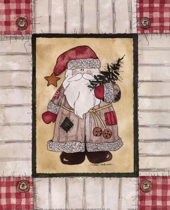 Framed Santa II Print