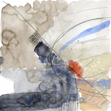 Framed Abstract Coordinates III Print