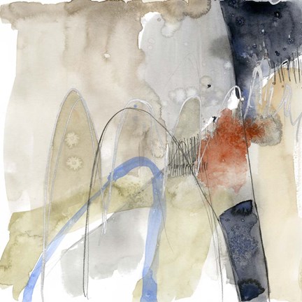 Framed Abstract Coordinates IV Print