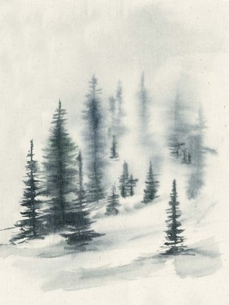 Framed Misty Winter II Print