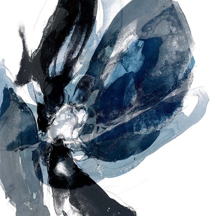 Framed Blue Exclusion III Print