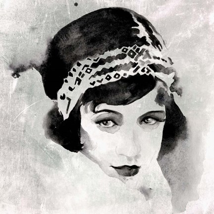 Framed Les Yeux Noir I Print