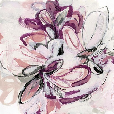 Framed Fuchsia Floral II Print