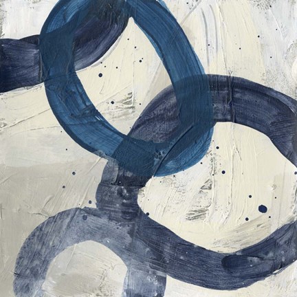 Framed Blue System II Print