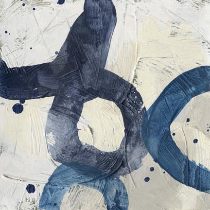 Framed Blue System VIII Print