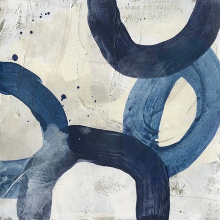 Framed Blue System IX Print