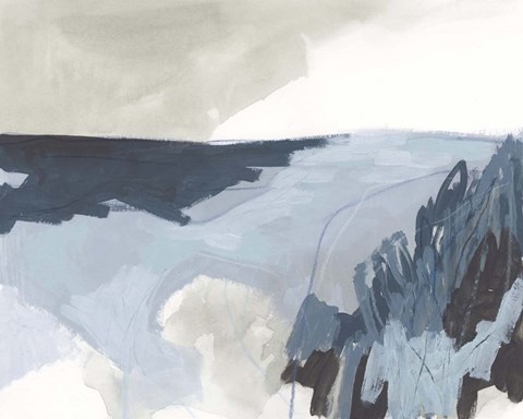 Framed Sea Shading I Print