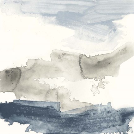 Framed Shoreline Blues V Print