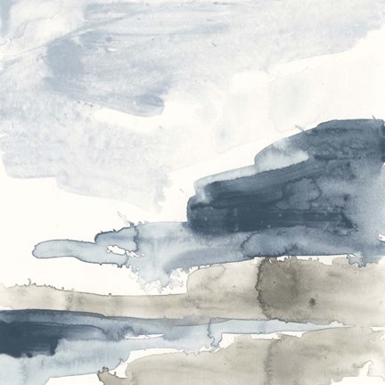 Framed Shoreline Blues VI Print